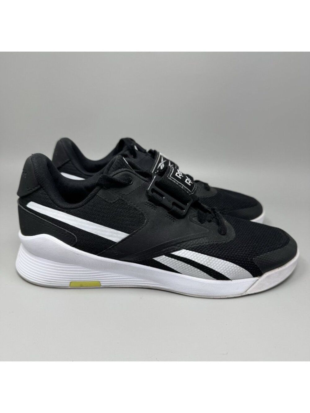 Reebok Lifter PR Weightlifting Gym Training Men's Shoes Size 10 Black Sneakers